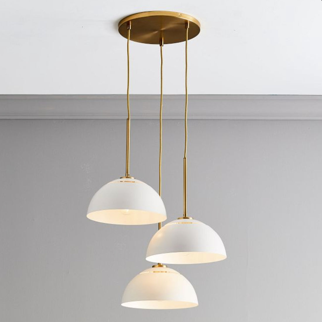 Parvion 3-Head Metal Pendant Light - Adjustable Modern Kitchen Lamp