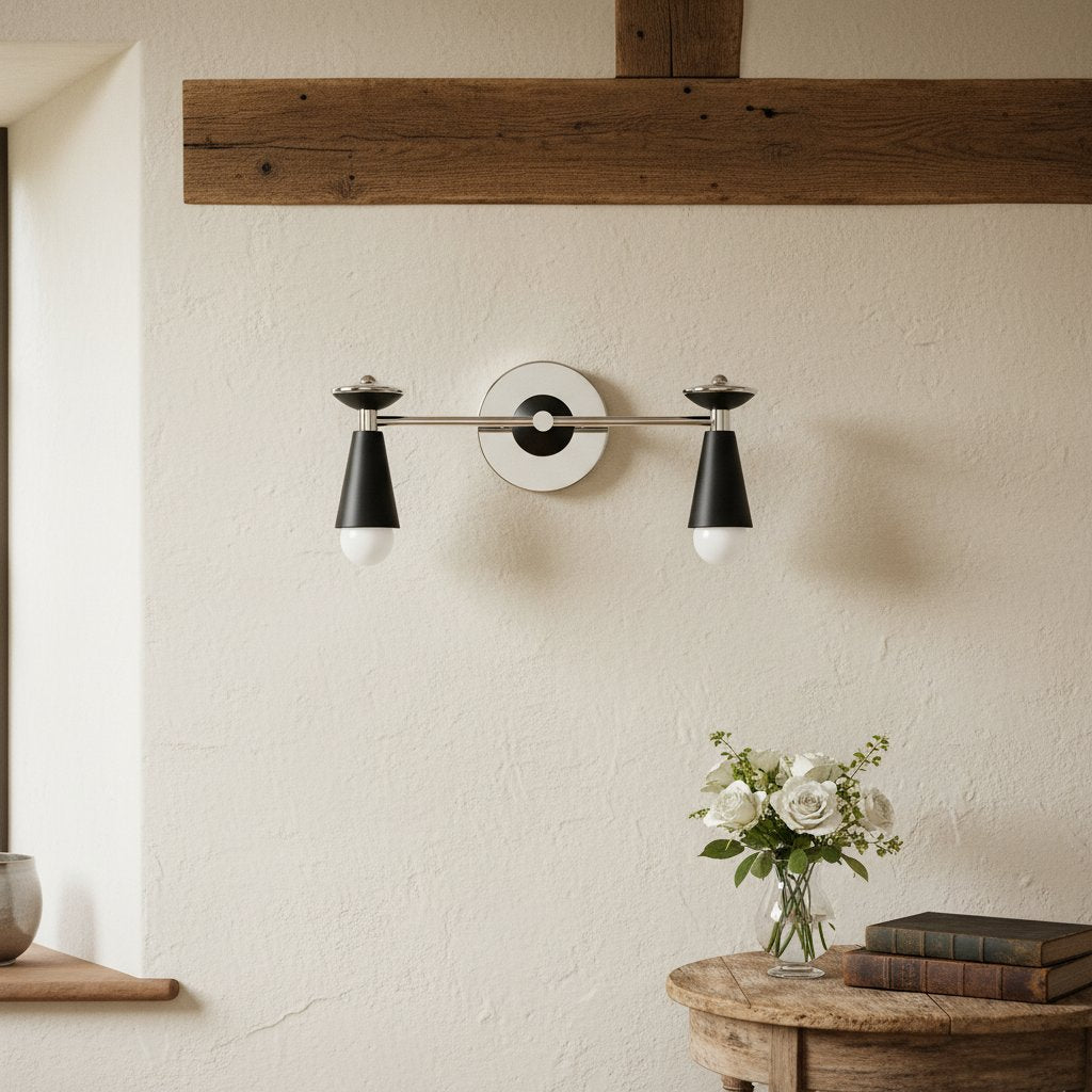 Pyralis Cone Modern Art Deco Lighting - Vintage Style Vanity Sconce Light