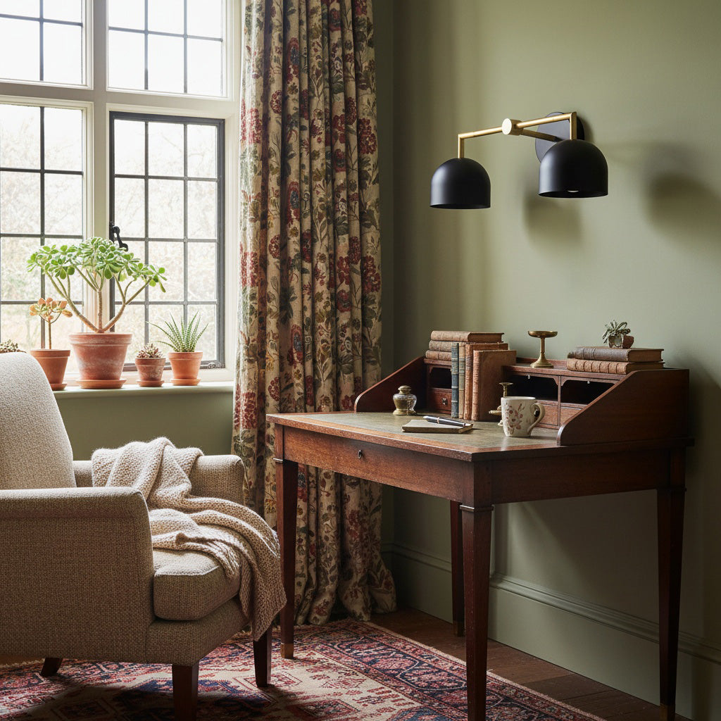 Metio Dome Farmhouse Vanity Wall Light Colorful Metal Sconce