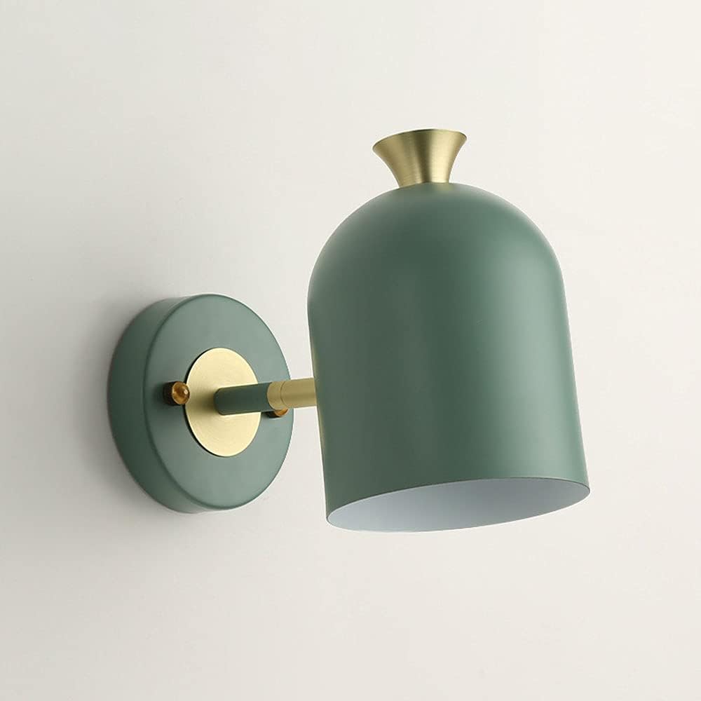 Modern Iron Wall Sconce - Slim Single Bulb Hallway Light