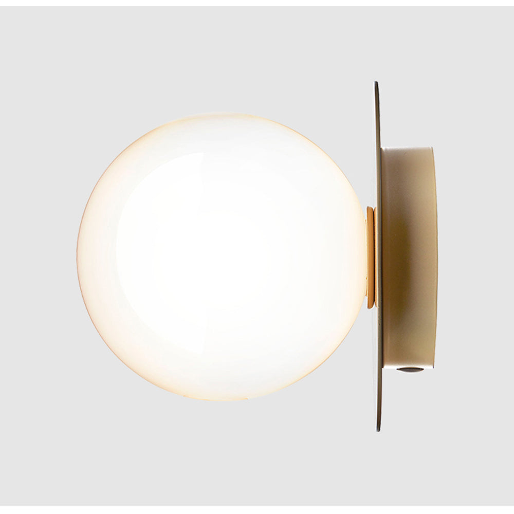 Glass Orb Ceiling Light - Modern Metal Ball Ceiling Lamp for Hallway