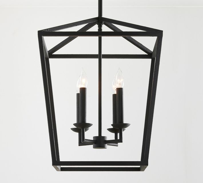Rowan Brass Lantern Pendant Lamp - Modern Handcrafted Ceiling Fixture