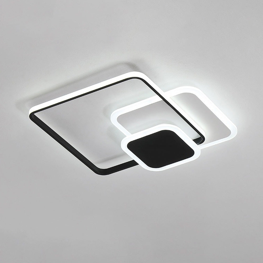 LED Flush Mount Ceiling Lamp - Elegant Acrylic Bedroom Light Fixture