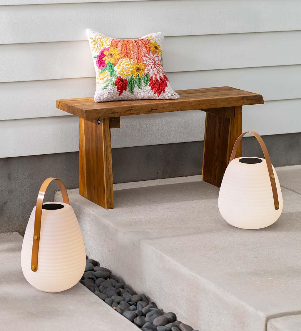 Lantern Outdoor Lamp - Frosted Plastic Portable Warm Light for Garden