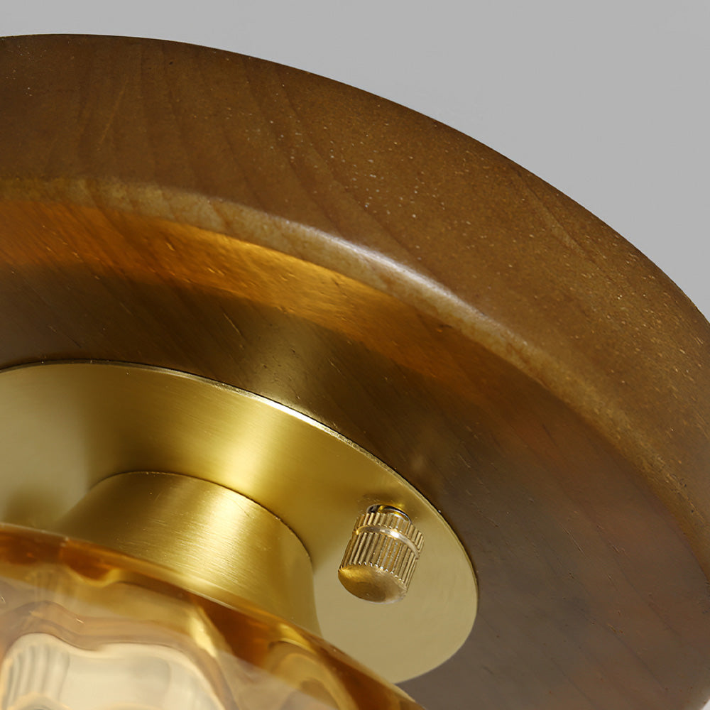 Contemporary Glass Ceiling Light - Modern Living Room Fixture