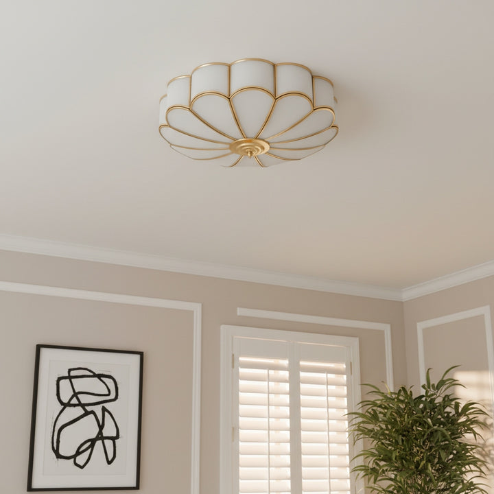 Silunavo Modern Ceiling Lamp with Floral Inspired Design for Living Room Statement