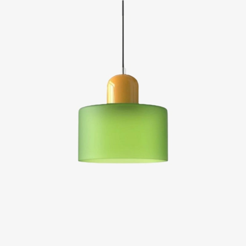 Morvella Layered Disc and Orb Pendant Lamp - Contemporary Cylinder Design for Kitchen Islands