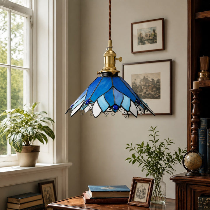Handcrafted Stained Glass Pendant Light Collection