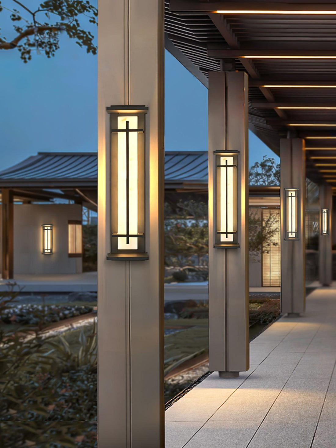 Quadratische Außenwandleuchte - Wasserdichte LED-Lampe für Garten &amp; Terrasse