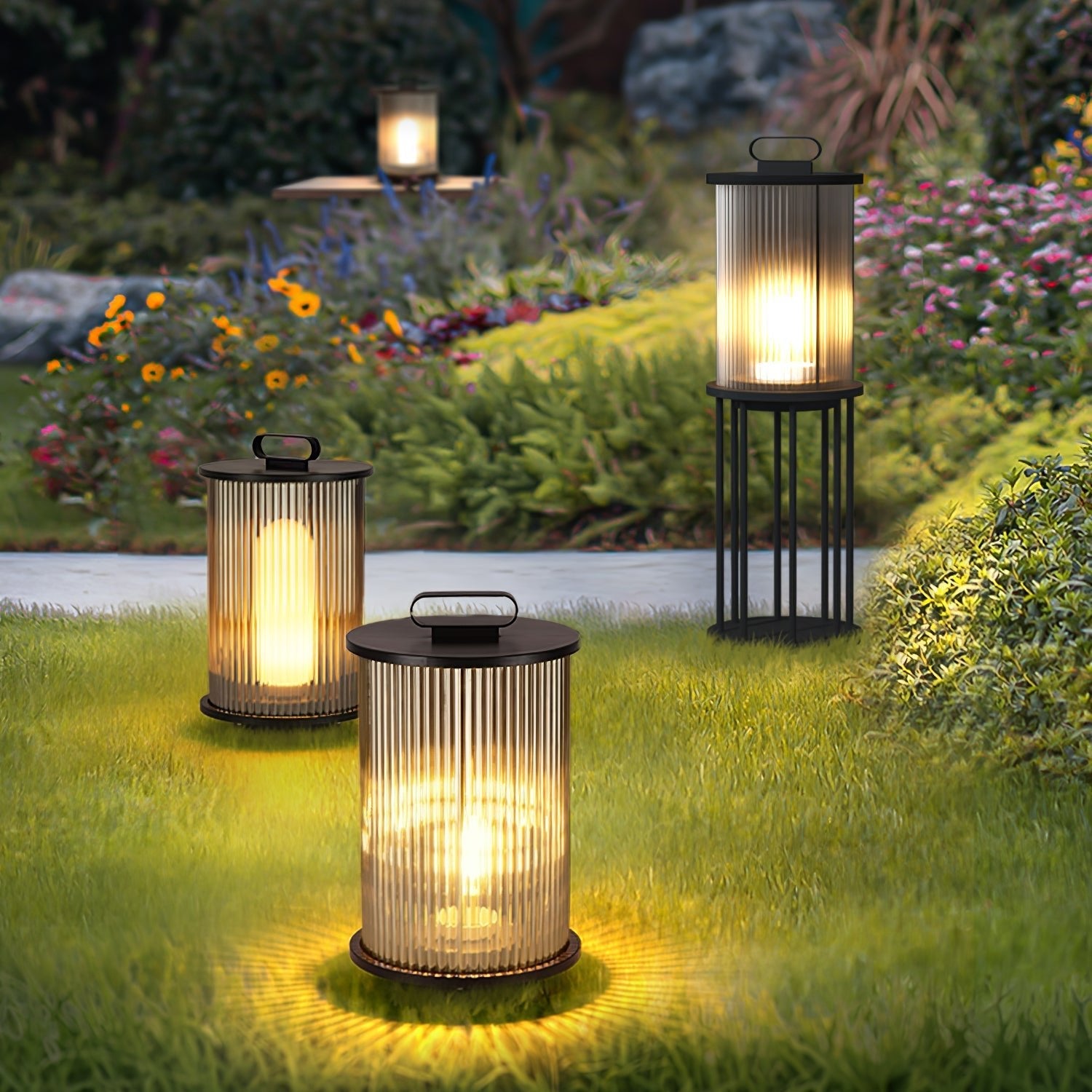 Lantern Garden Outdoor Light - Garden Outdoor Lamp Ideal for Walkways
