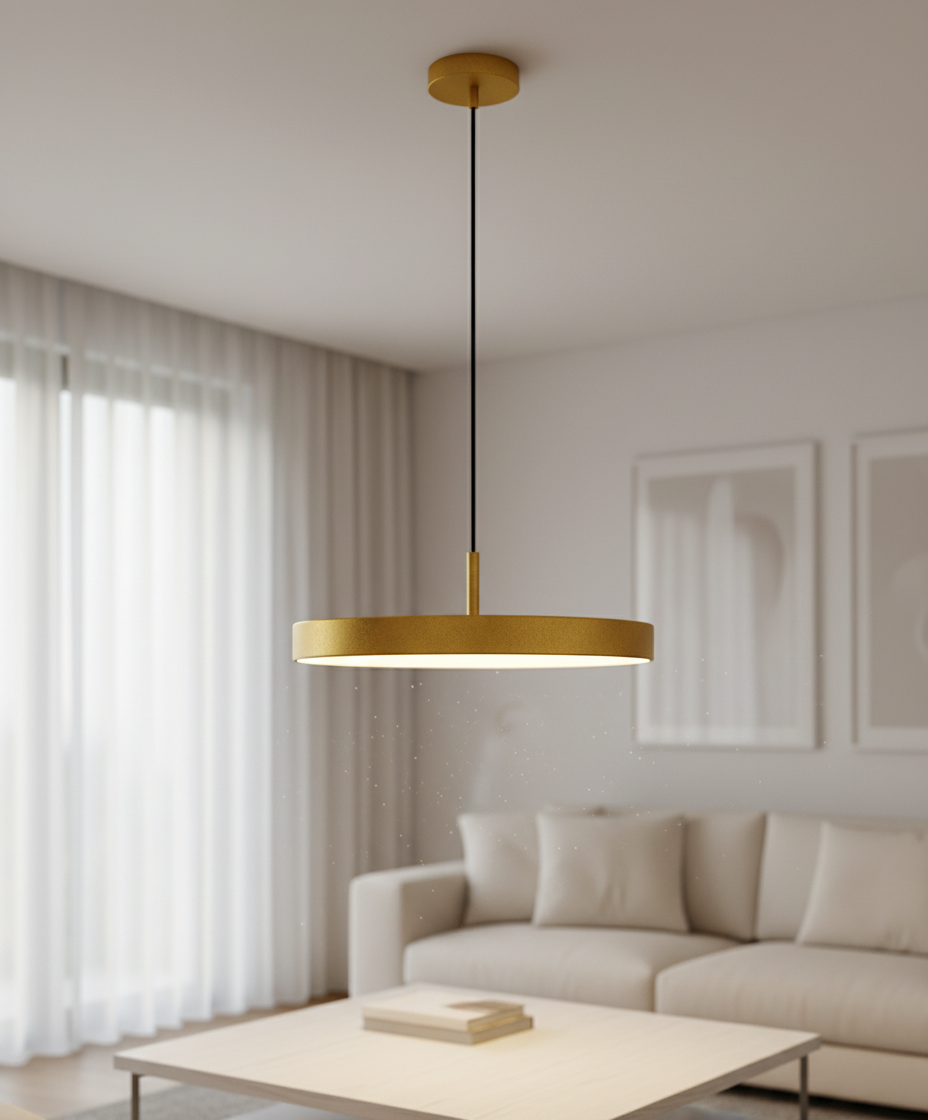 Asteria Minimalist Metal and Acrylic LED Pendant Light
