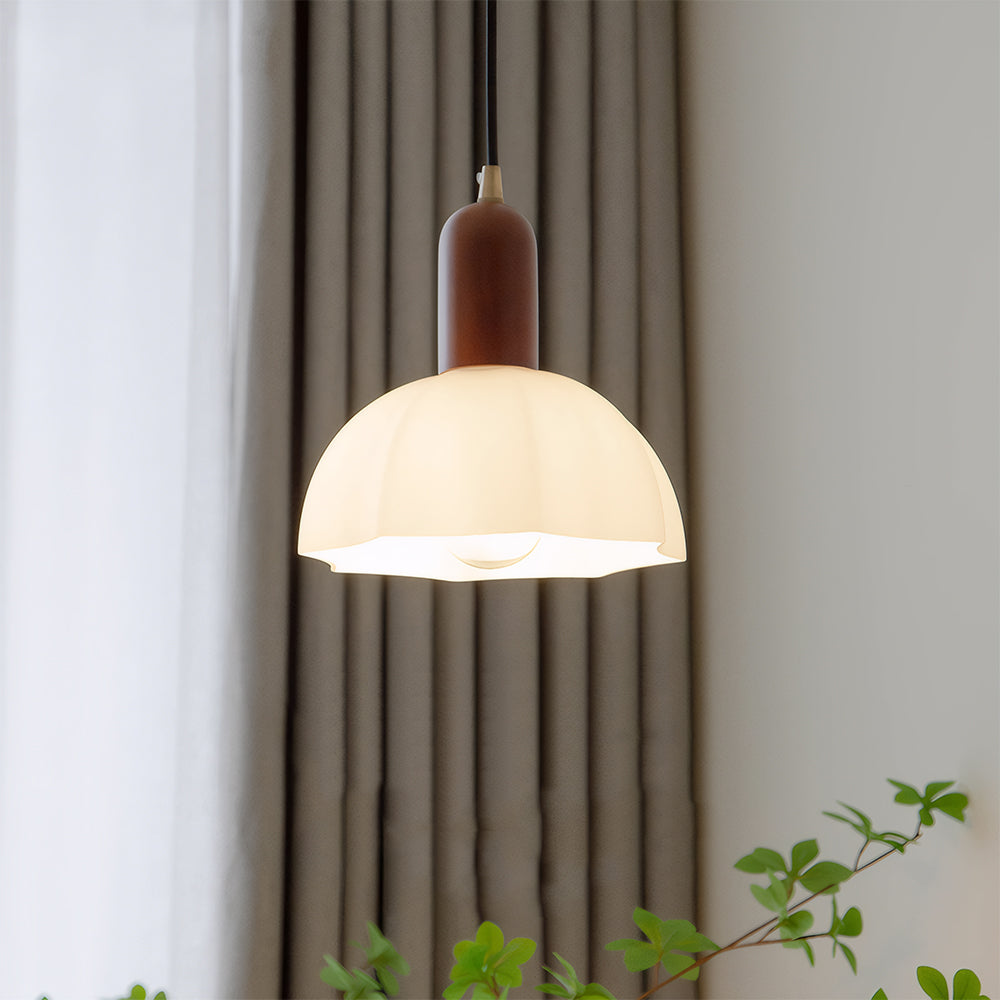 Retro Glass Pendant Light - Creative Bedroom Lighting Vintage