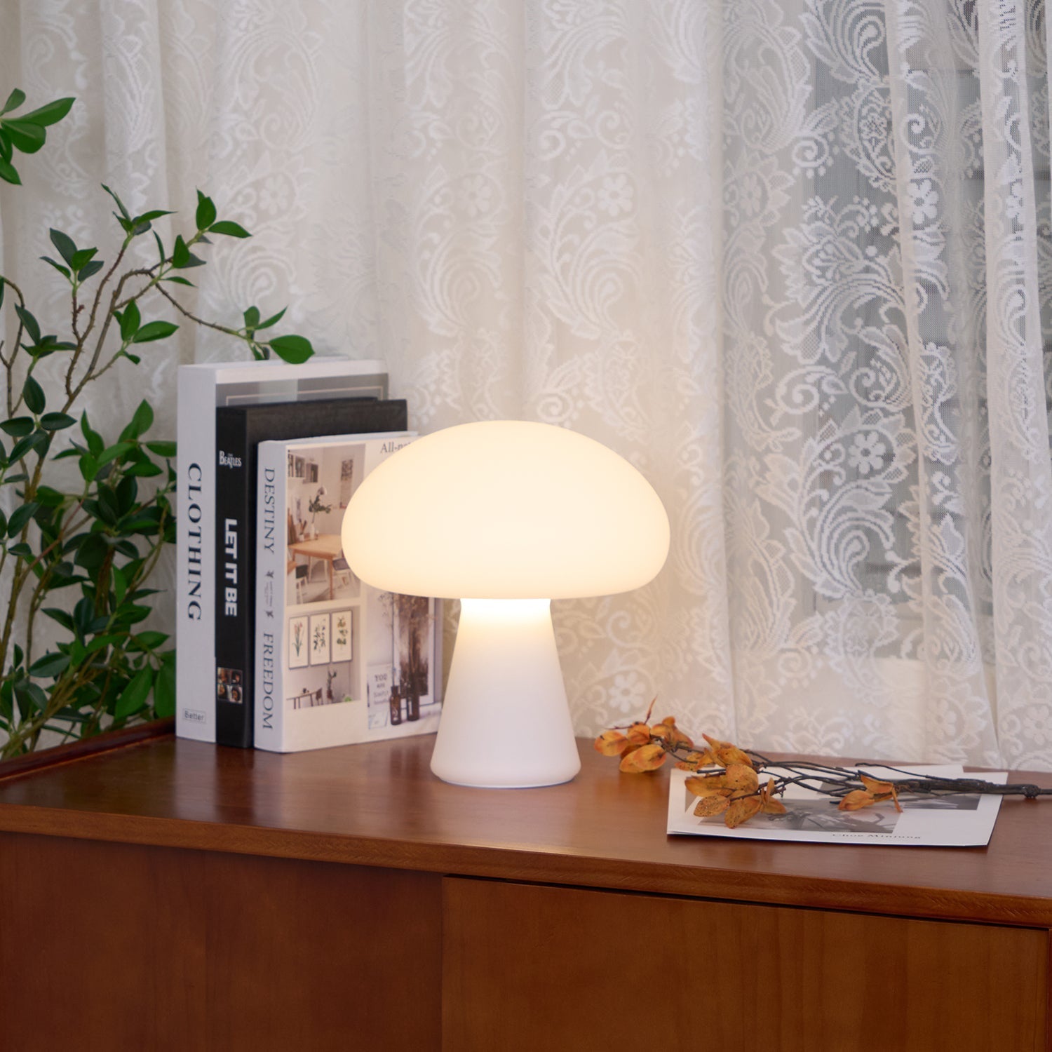 Tragbare Tischleuchte – wiederaufladbare moderne Lampe für Terrasse und Garten