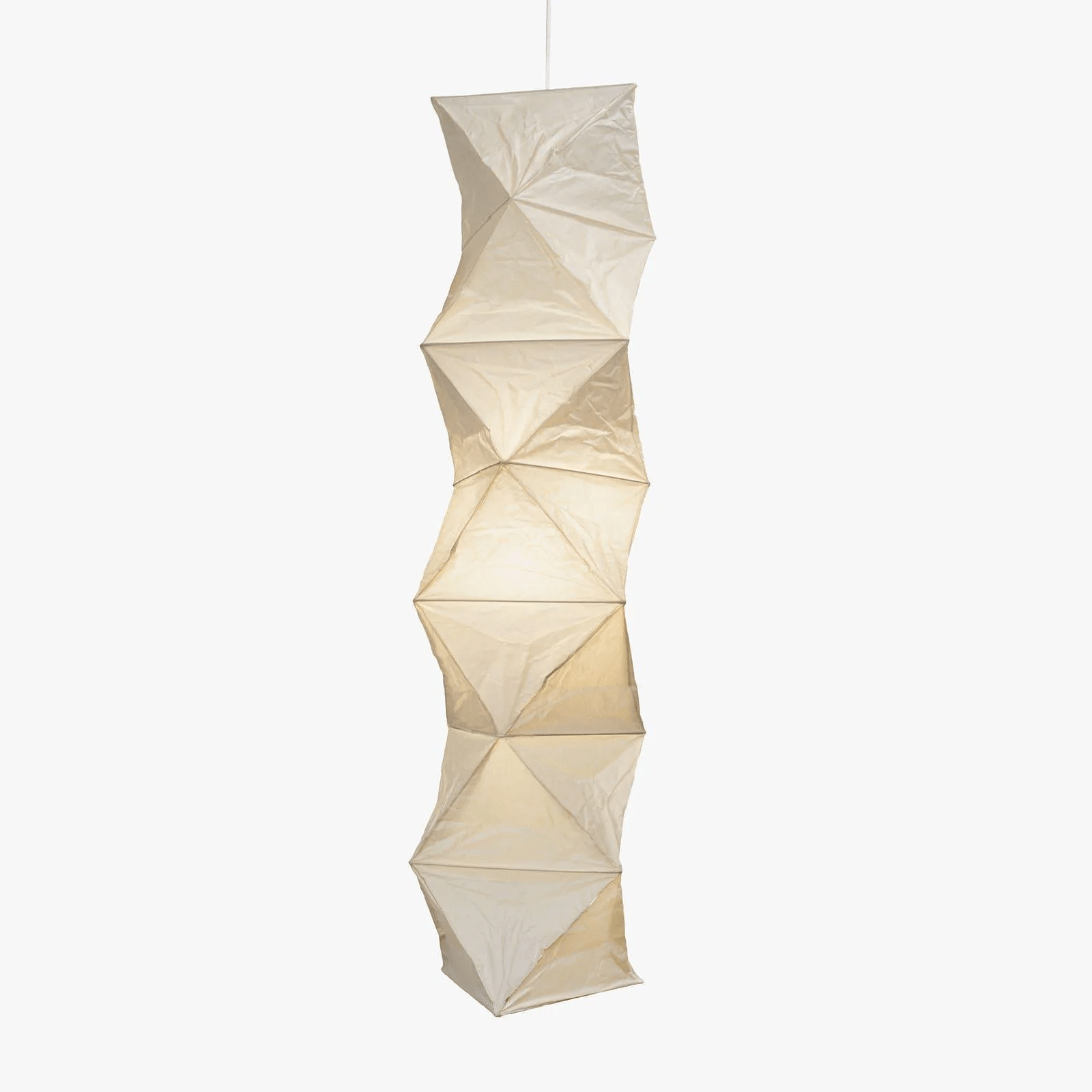 Washi Paper Pendant Lamp - Japanese-Inspired Light for Cozy Interiors