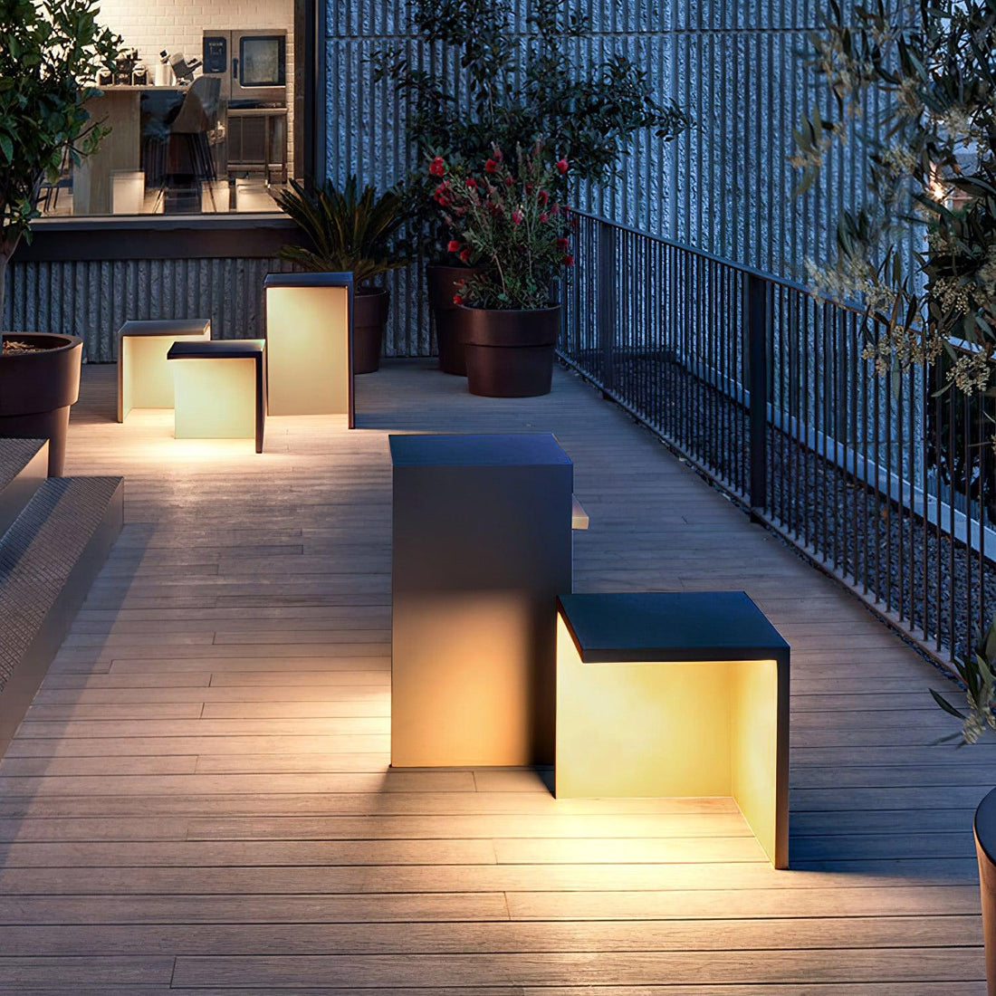 Robuste Außenleuchte für Schreibtischstühle – wasserdichte Leuchte für den Terrassengarten
