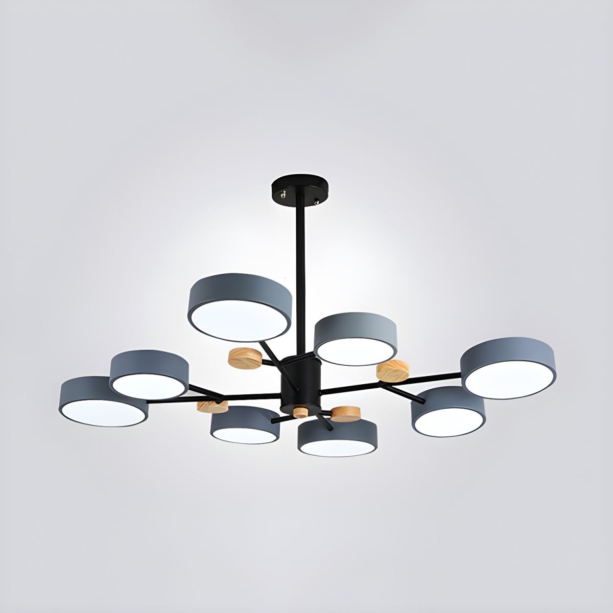 Moderner Acryl-Kronleuchter - Lampe mit mehreren Lampenköpfen für das Wohnzimmer