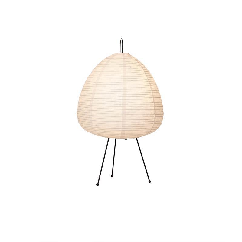 Japanisch inspirierte Papiertischlampe – Maulbeerpapierlampe fürs Schlafzimmer