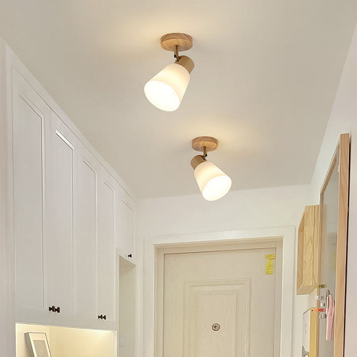 Holzschienenbeleuchtung - Moderne drehbare minimalistische Flurleuchte