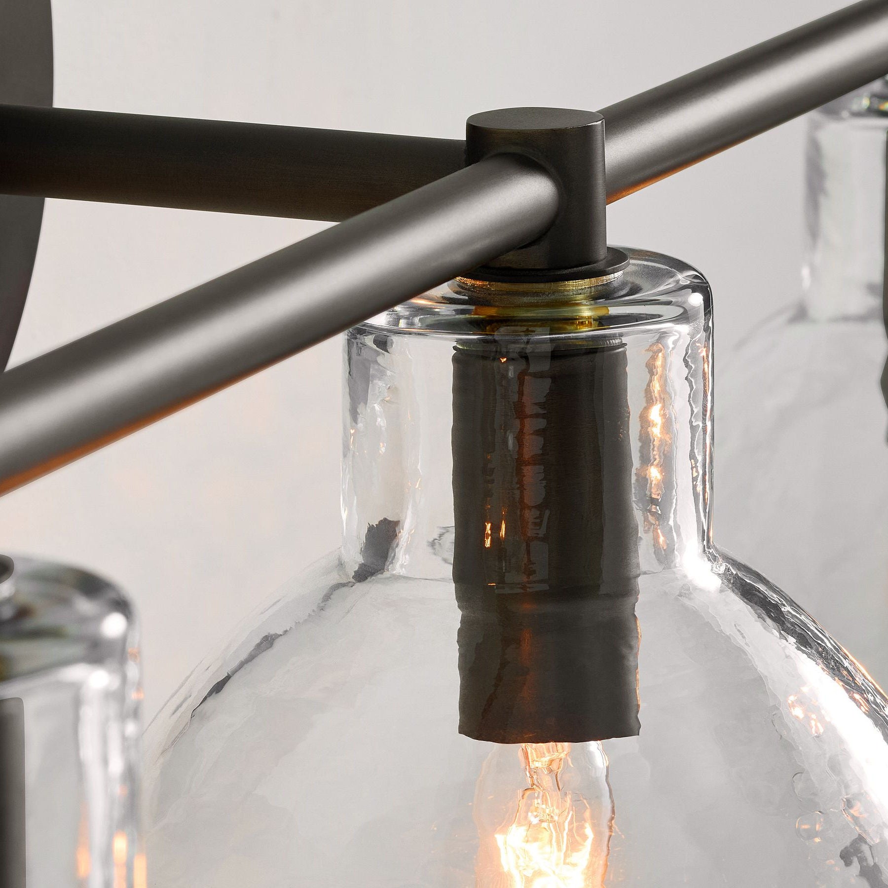 Glavira Recycled Glass Double Sconce - Indoor Brass Wall Lighting