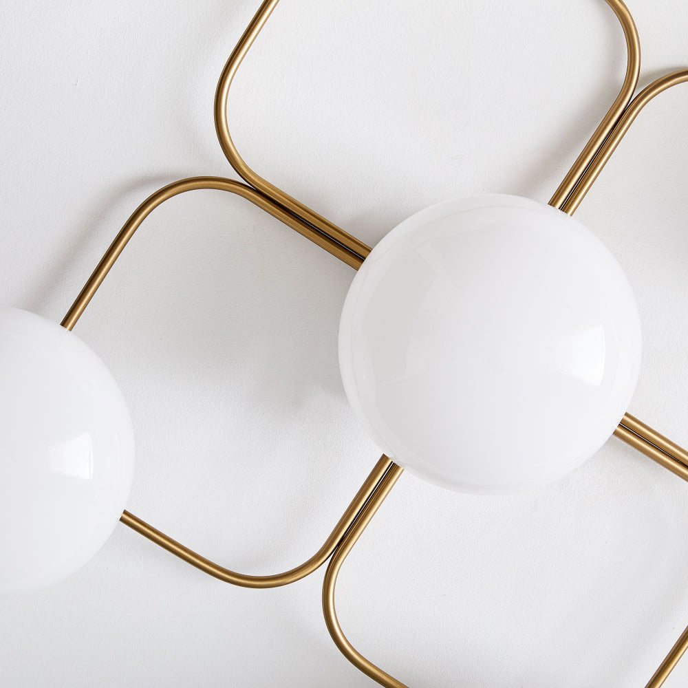 Brimush Modern Multi-Globe Flush Mount Lamp with Soft Diffused Light for Entryway or Living Room