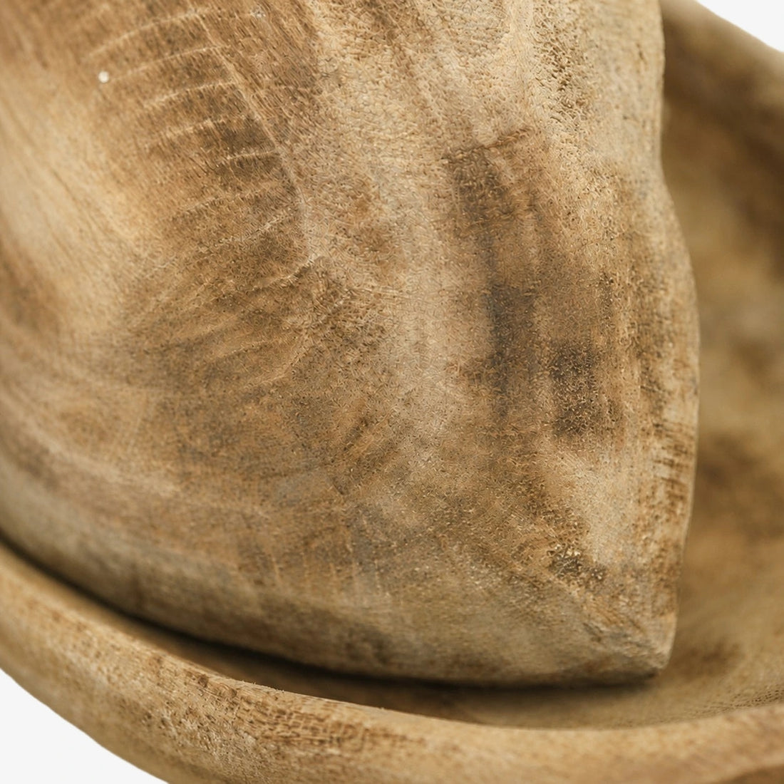 Distressed Paulownia Wood Boat-Shaped Serving Tray detail 7