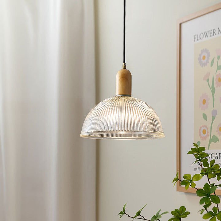 Wabi-Sabi Pendant Light - Clear Glass Bedroom Lighting Modern