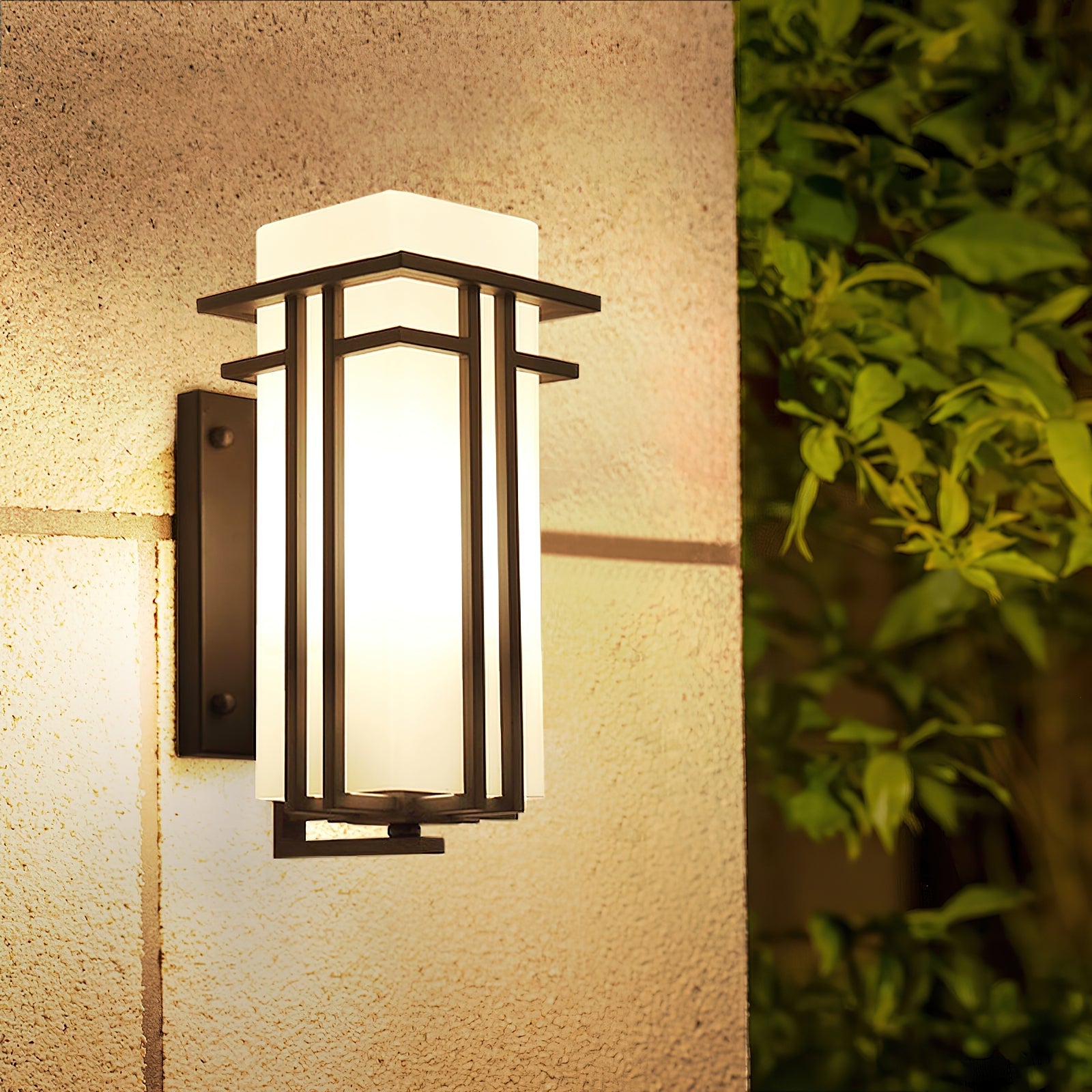 Outdoor Wall Lamp - Retro Iron Sconce for Front & Back Door Lighting