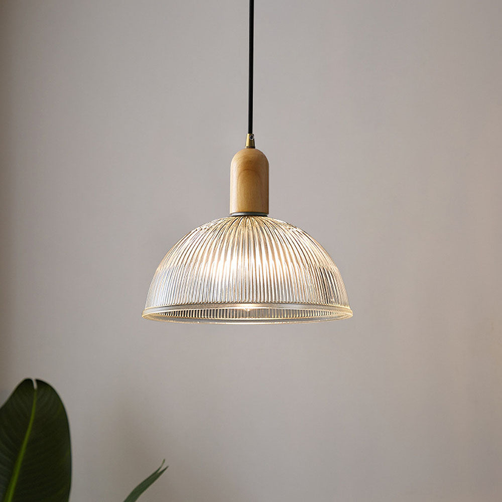 Wabi-Sabi Pendant Light - Clear Glass Bedroom Lighting Modern
