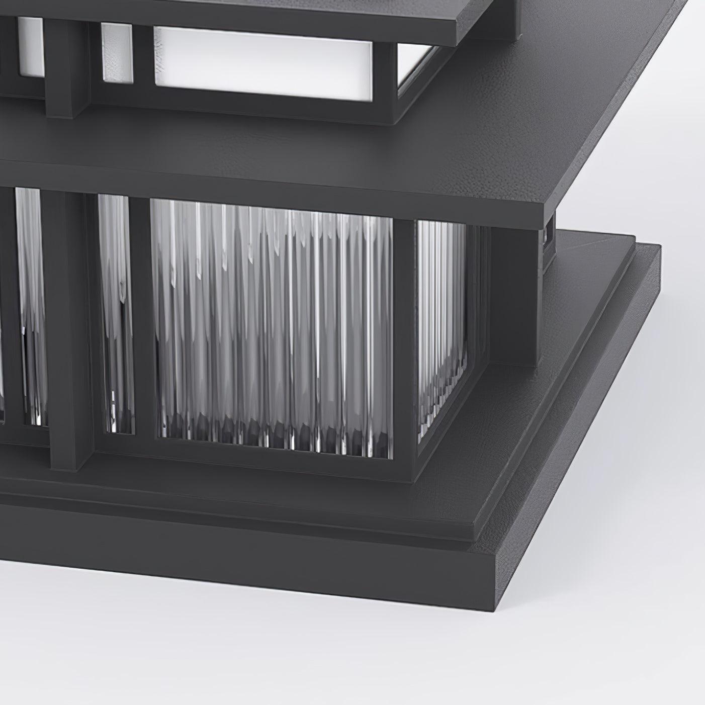 Solar Outdoor Pillar Light - Waterproof Modern Post Lamp for Pathways