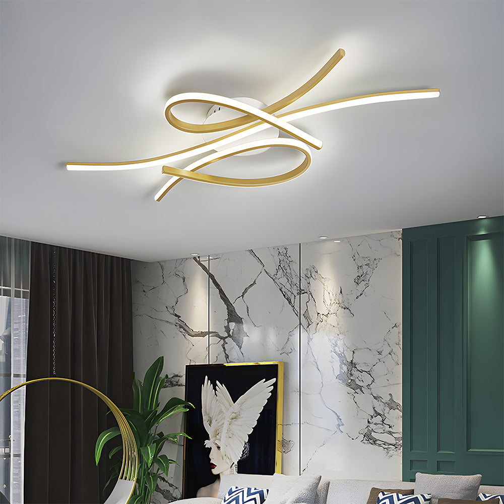 Musical Notes Ceiling Lamp – Unique LED Light for Living Room Décor