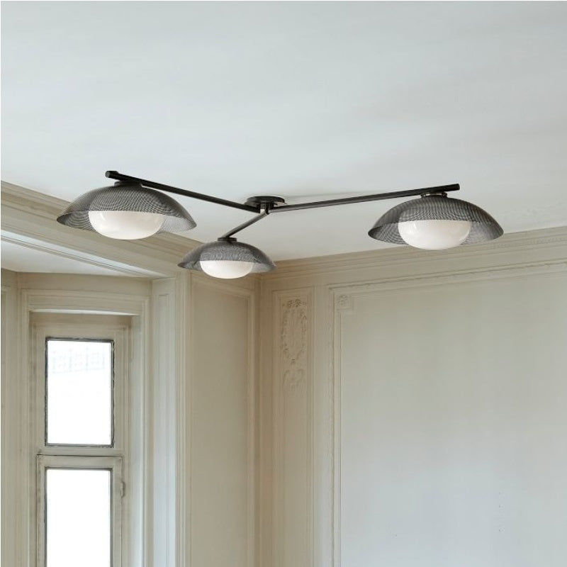 Elorina 3-Light Flush Mount Glass/Metal Ceiling Light - A Stylish Fixture for Modern Spaces