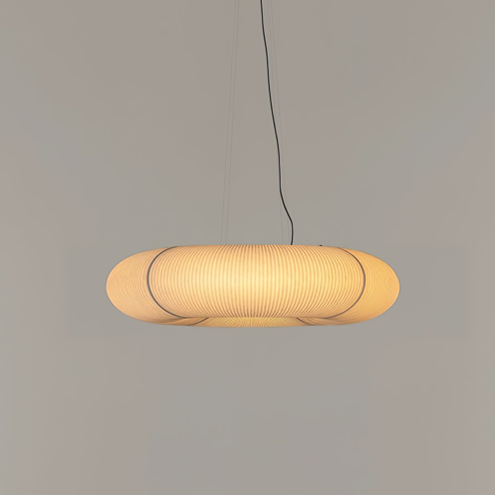 Mulberry Silk Pendant Lamp - Warm LED Lighting for Living Rooms