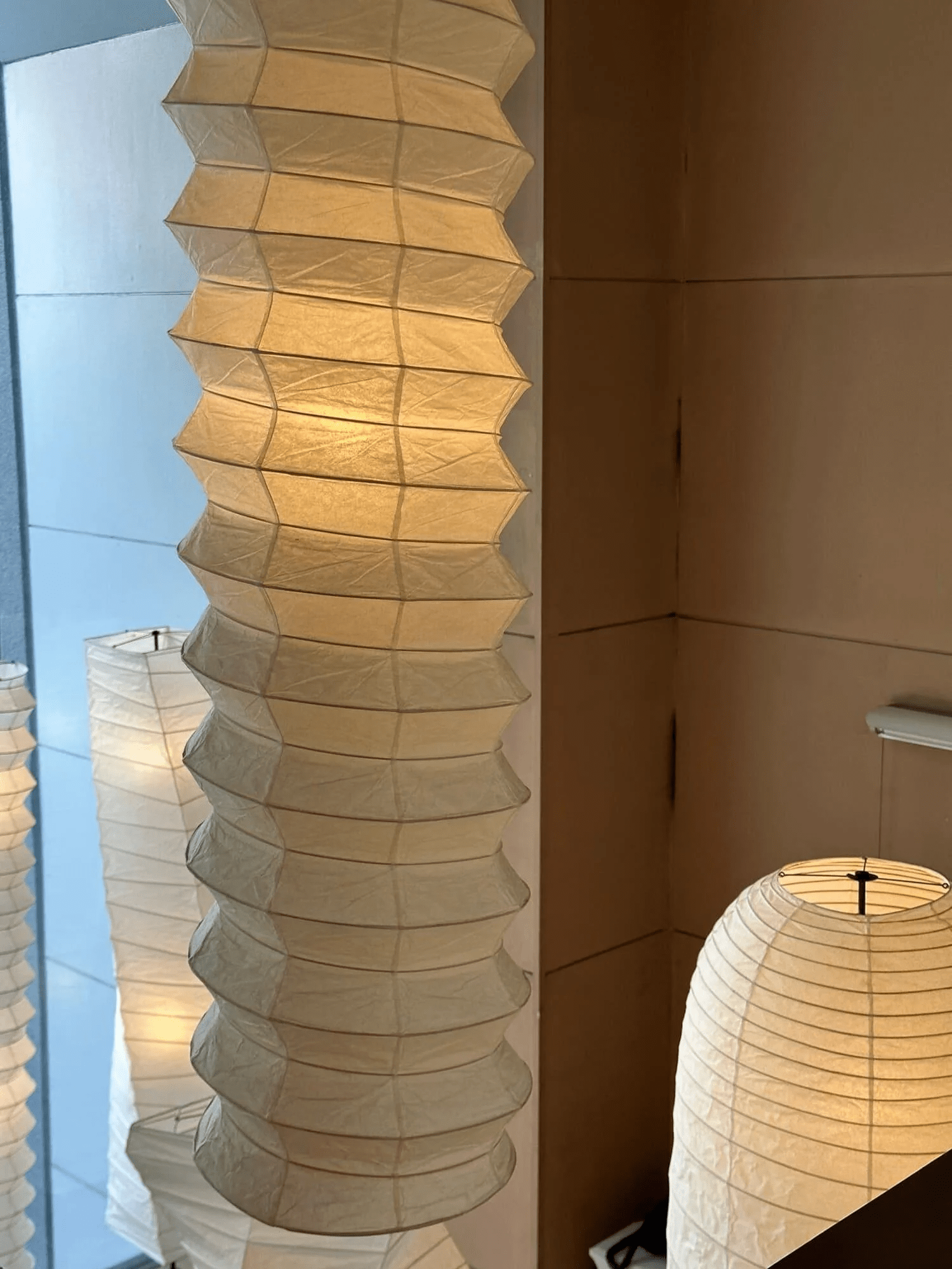 Washi Paper Pendant Lamp - Round Soft Glow for Minimalist Interiors