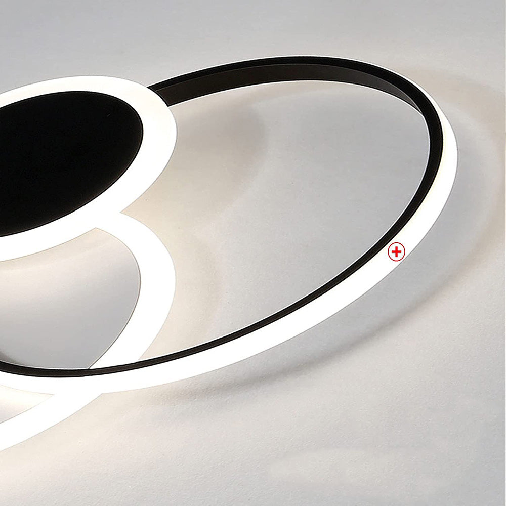 LED Flush Mount Ceiling Lamp - Elegant Acrylic Bedroom Light Fixture