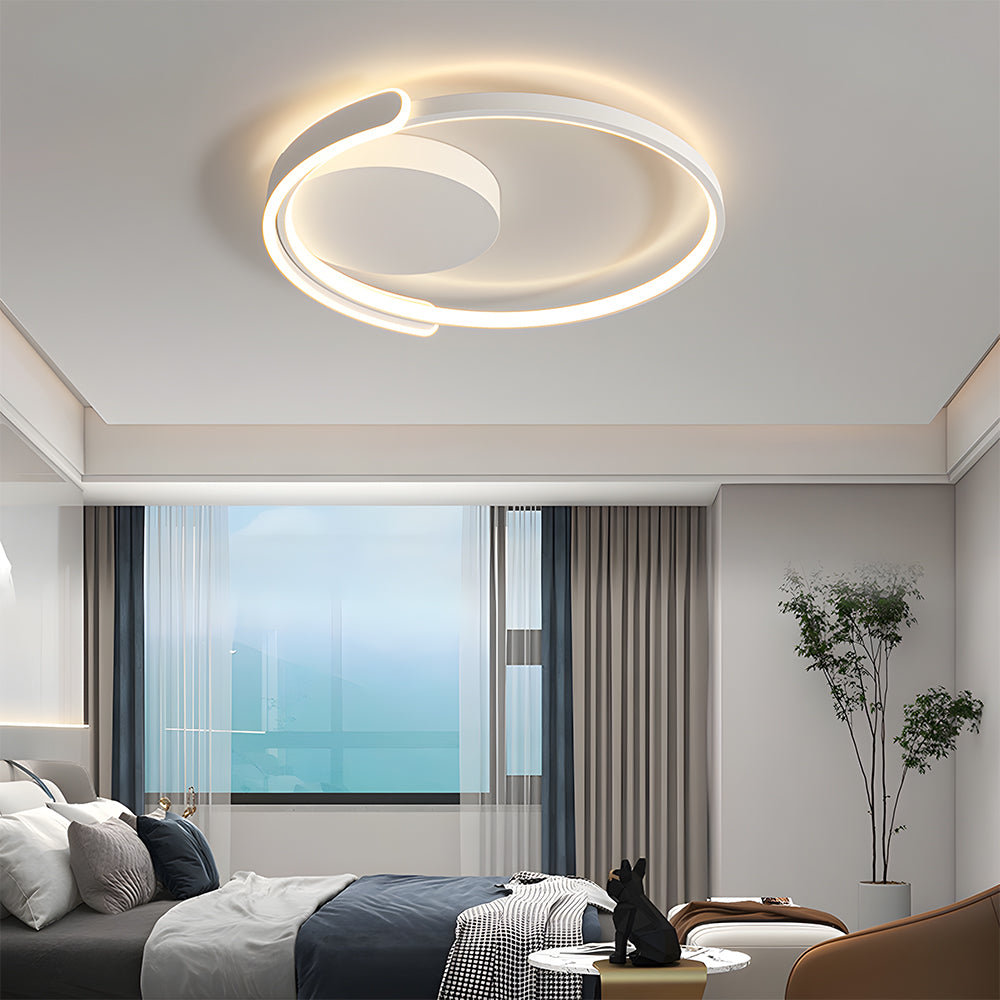Round LED Ceiling Light - Modern Fixture for Living Room & Dining Room