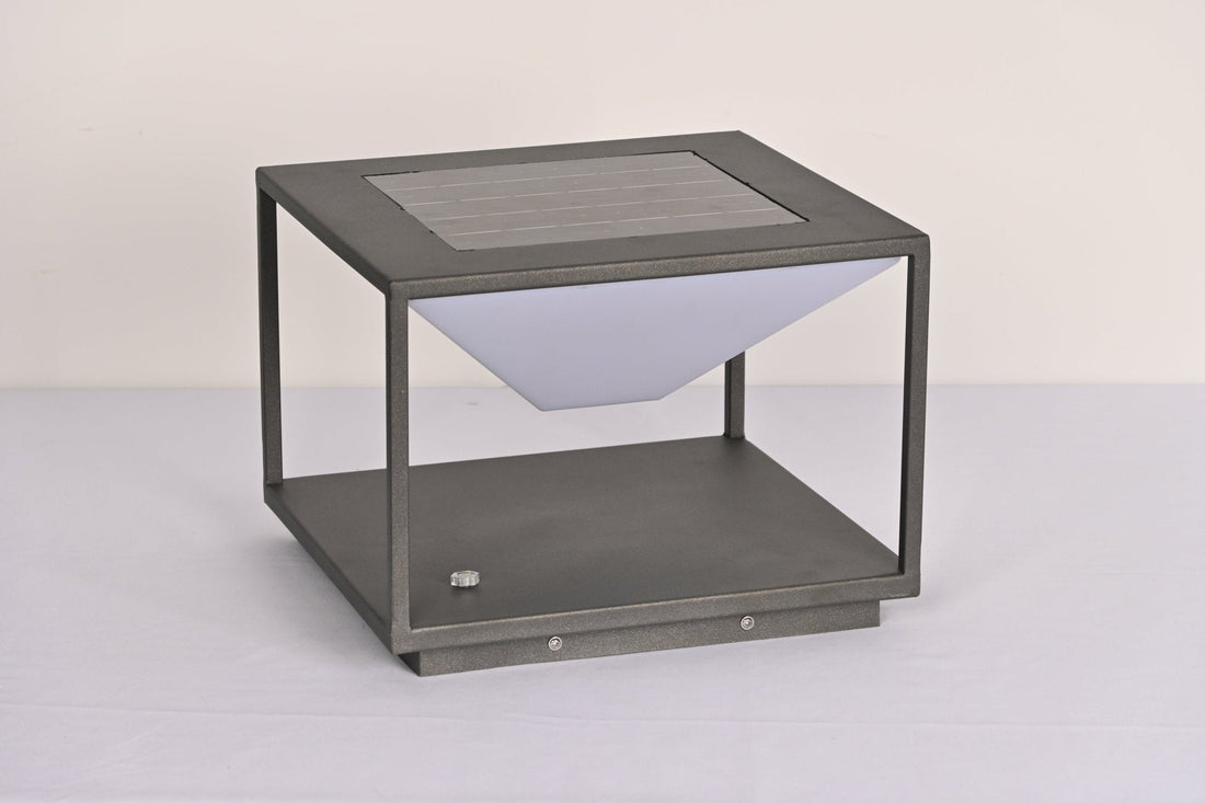 Geometric LED Outdoor Lamp - Minimalist Light for Patio & Garden