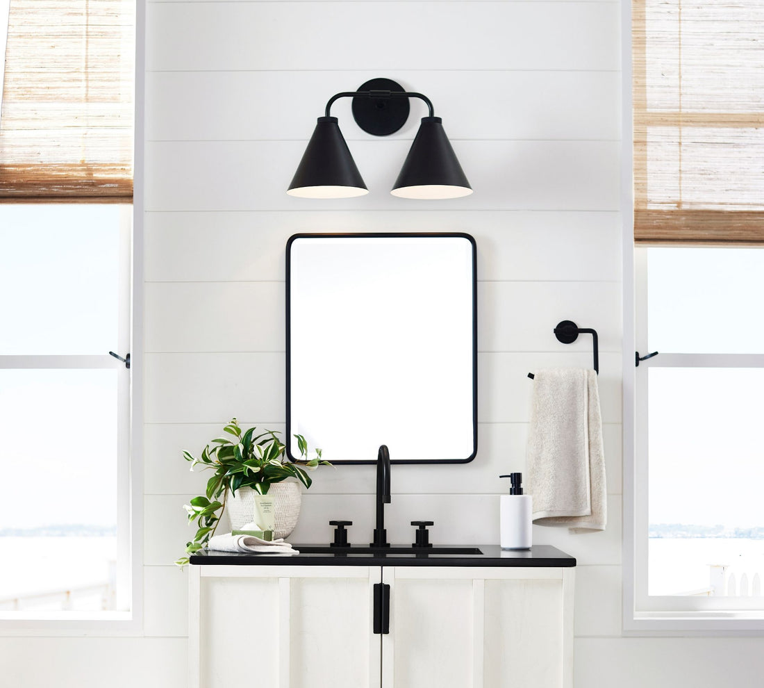 Korvi Metal Cone Wall Lamp - Classic Multi-Head Tapered Wall Sconce