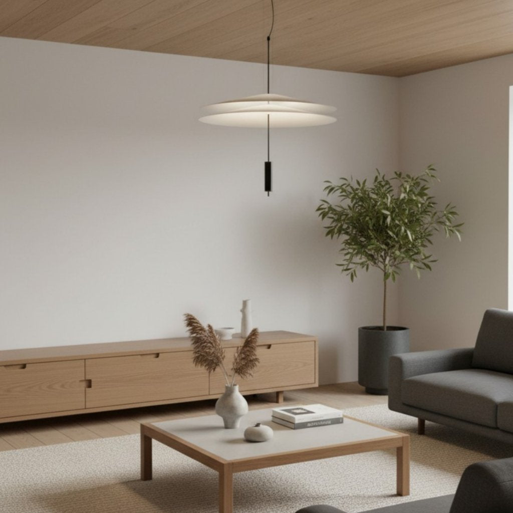Plumeo Flamingo Multi Layered Pendant Light - Minimalist Light Fixture for Modern Living Rooms N54