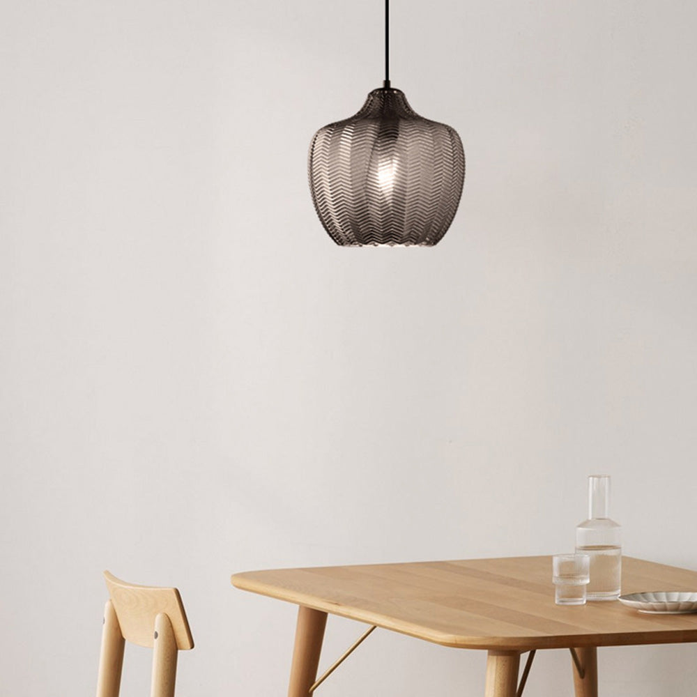 Glass Lampshade Pendant Lamp - Stylish Fixture for Living Room