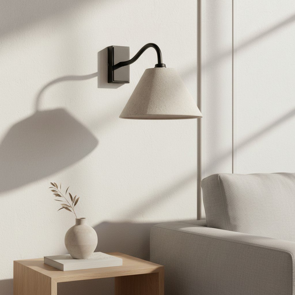 Lumweve Wall Light - Pleated Look Shade Refined Sconce for Corridor and Study