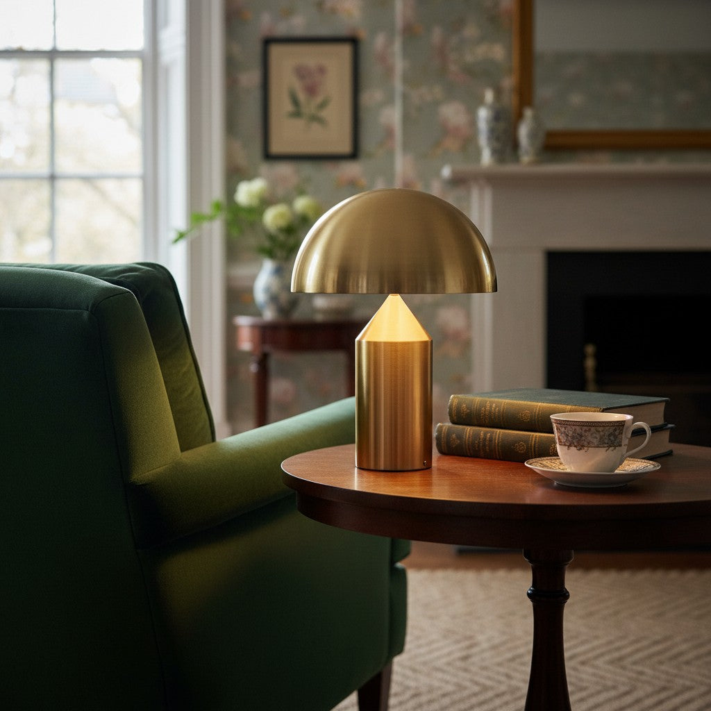 HaloVell Mushroom Table Lamp – Sculptural Modern Accent Lighting for Living Spaces N10