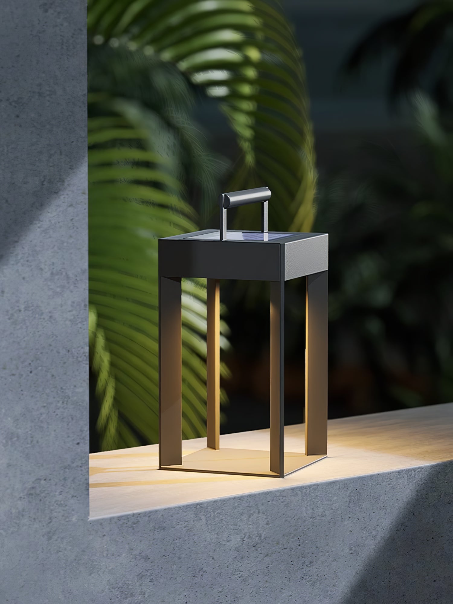 Solarlaterne Außenlampe - Geometrisches LED-Licht für Garten &amp; Terrasse