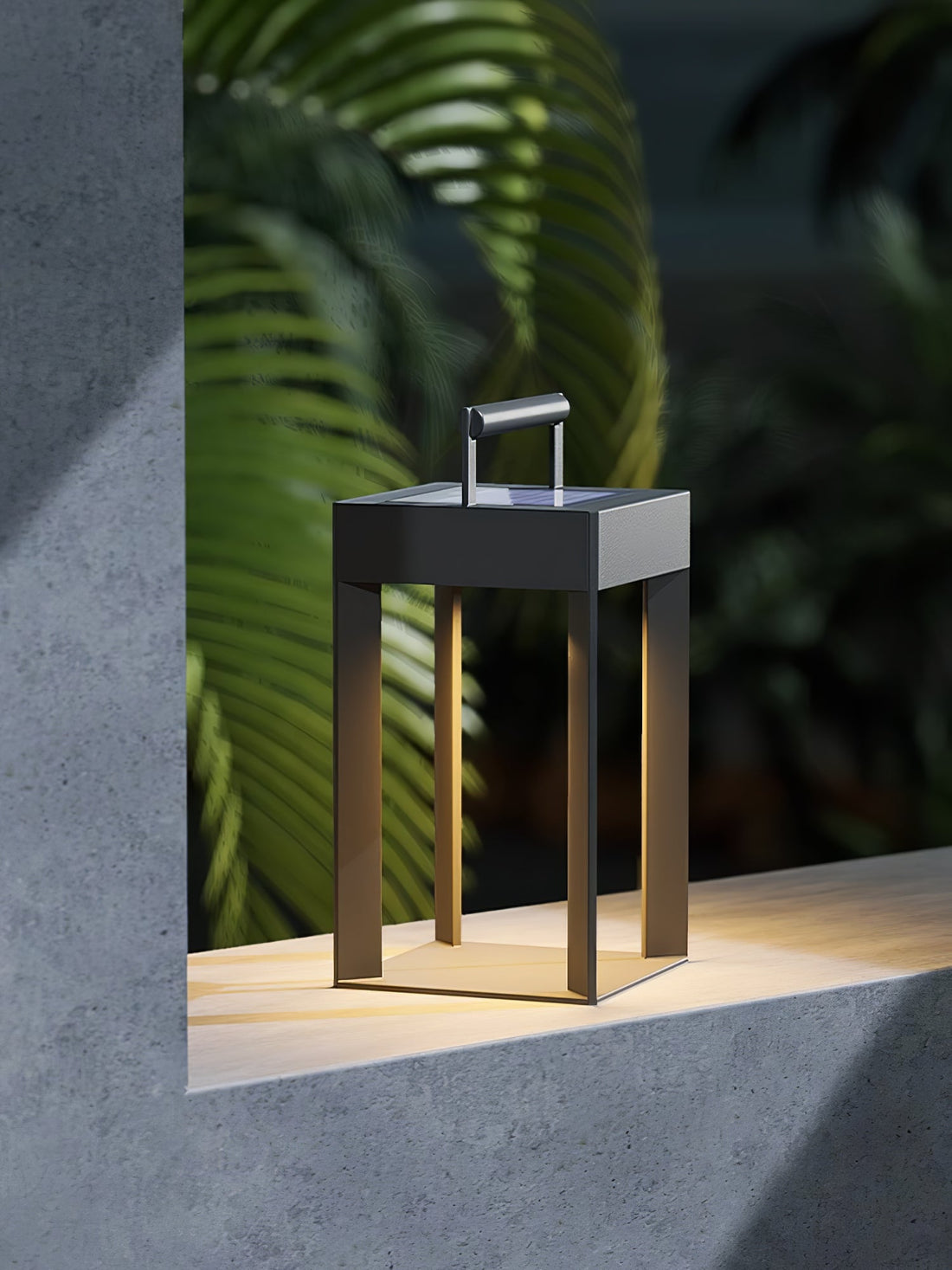 Solarlaterne Außenlampe - Geometrisches LED-Licht für Garten &amp; Terrasse