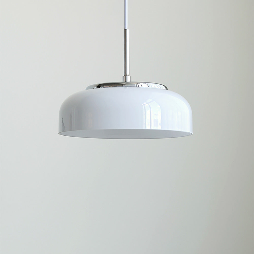 Nordic Glass Pendant Light - Bauhaus Bowl Shaped Lamp for Dining Room
