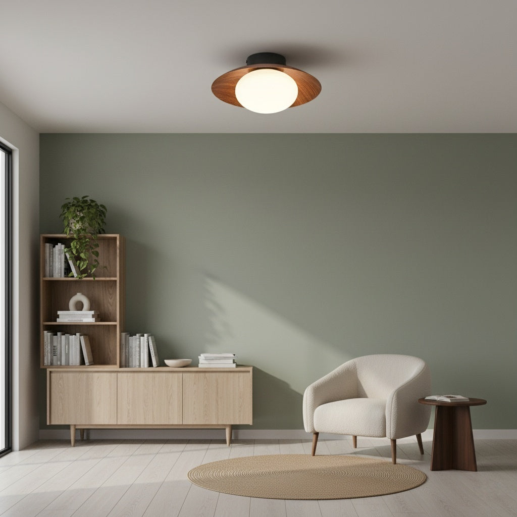 Oribela Sculptural Globe Ceiling Light Modern Flush Mount for Kitchen and Lounge