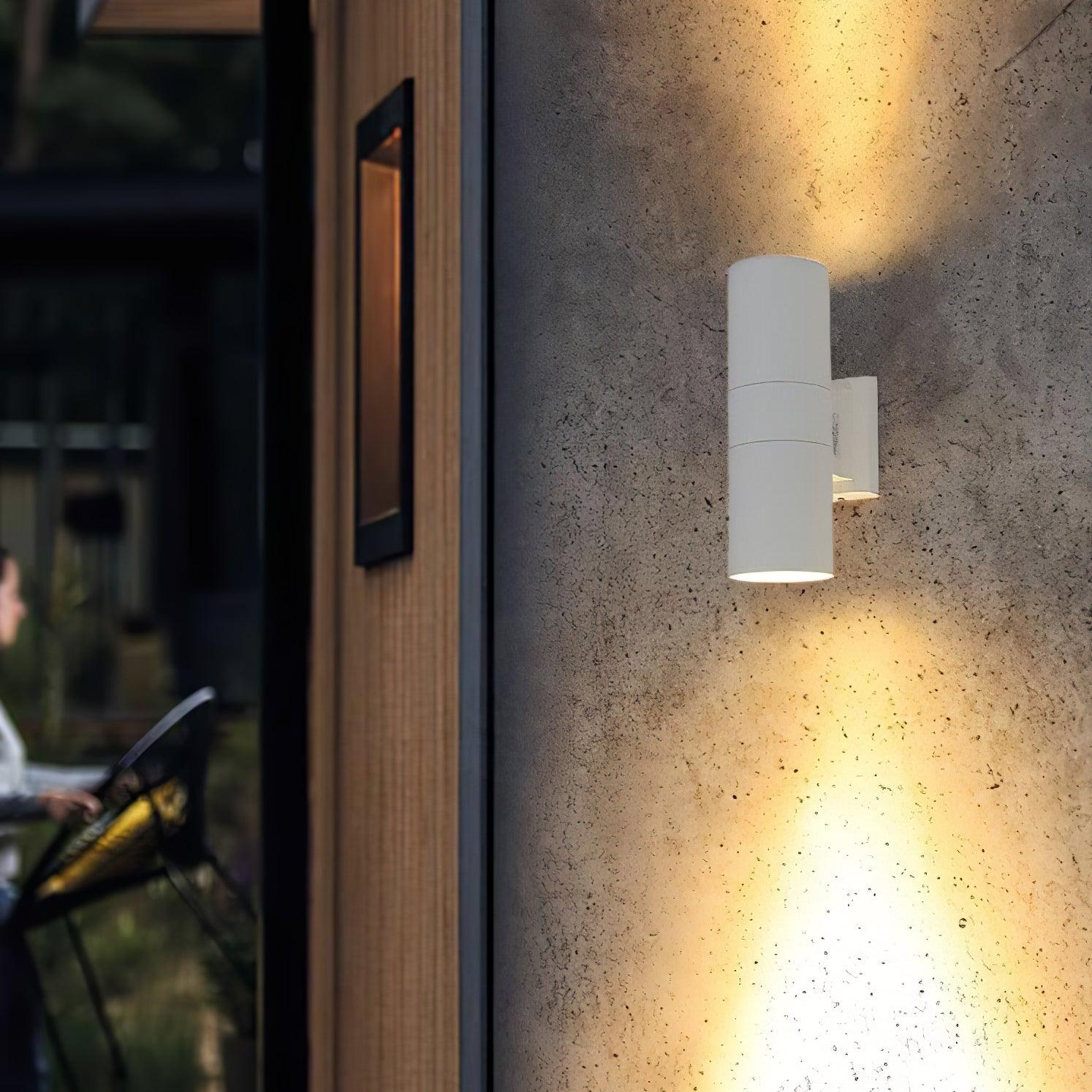 Cylindrical Outdoor Wall Light - Waterproof Modern Lamp for Garden