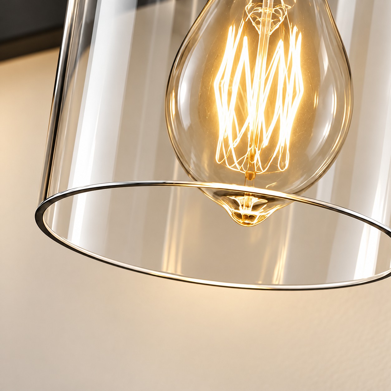 Modern Metal Vanity Light with Glass Shades for Bathrooms