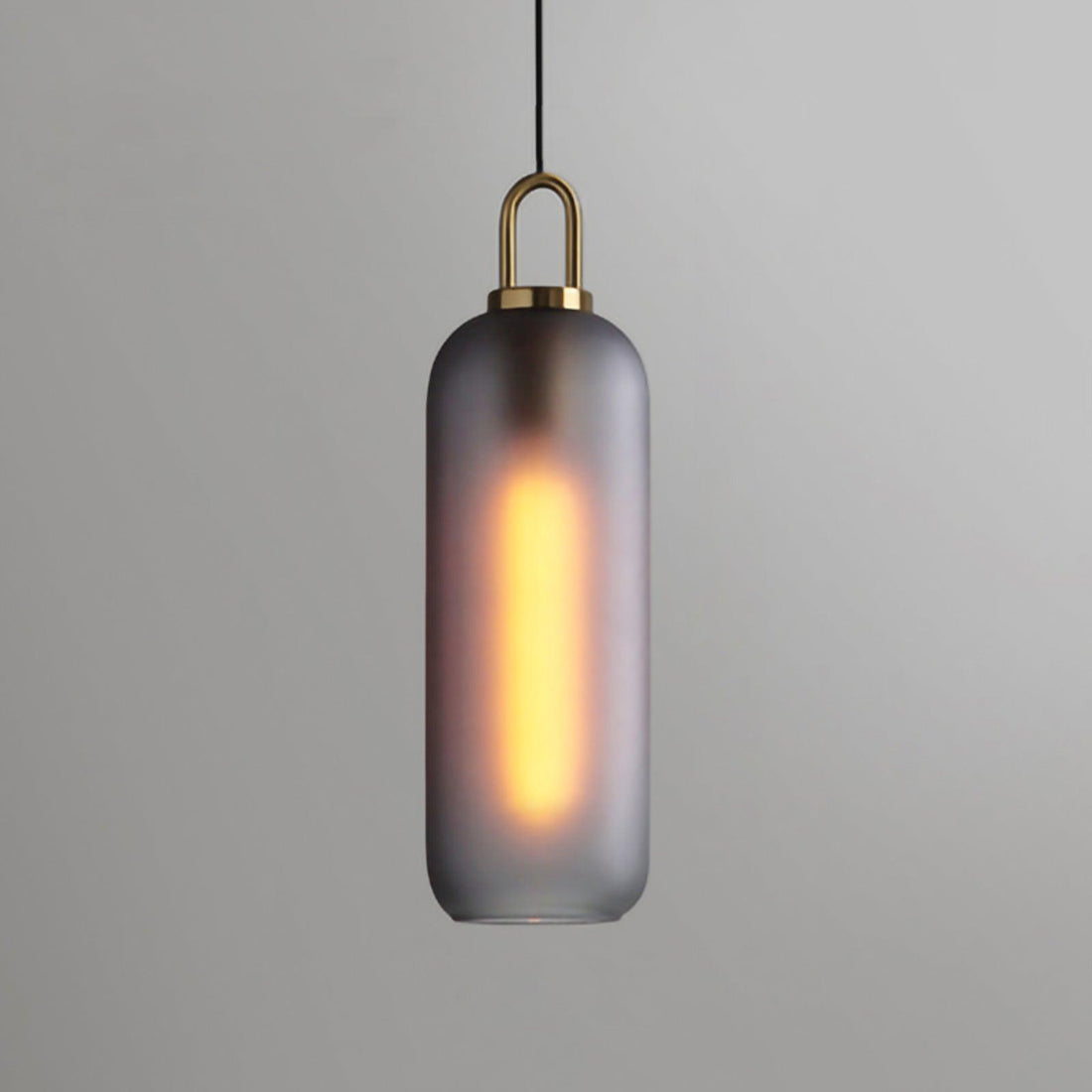 Kupferbeschichtete Glas-Plug-in-Hängeleuchte mit Kabel