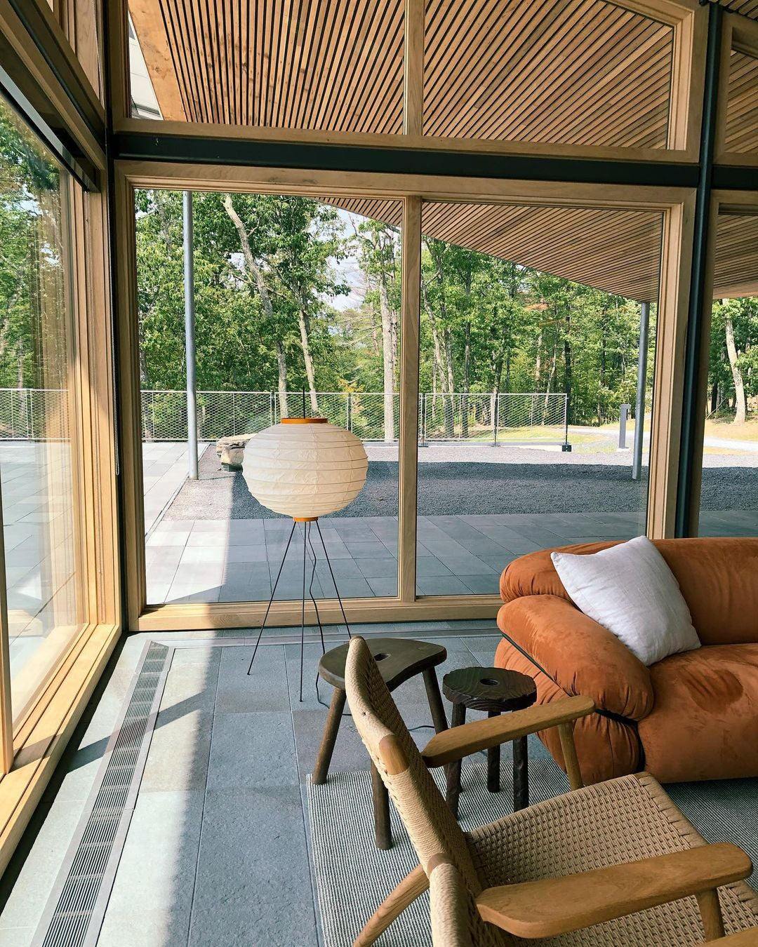 Rice Paper Floor Lamp - Bamboo Frame Soft Light for Living Room