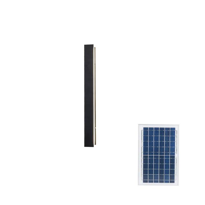 Long Strip Solar Outdoor Wall Sconce - LED Light for Front Porch